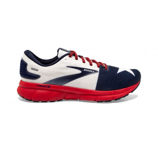 Brooks Trace 2 Red/White/Navy Women