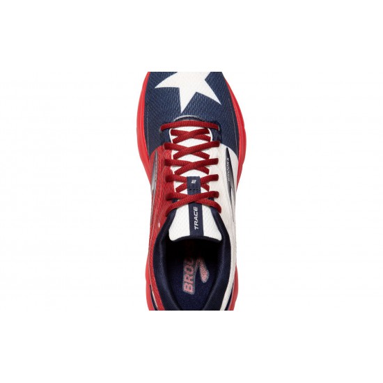 Brooks Trace 2 Red/White/Navy Women