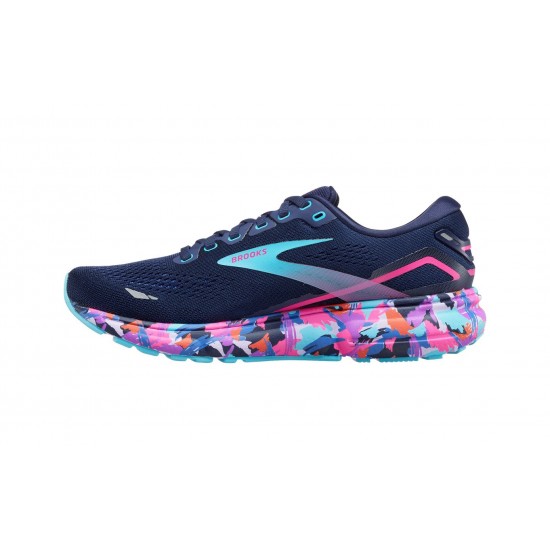 Brooks Ghost 15 Eclipse/Baja Blue/Pink Women