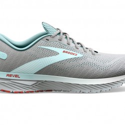 Brooks Revel 6 Oyster Mushroom/Alloy/Blue Women